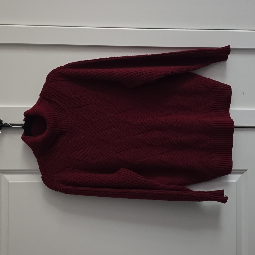 Red Knit Turtleneck